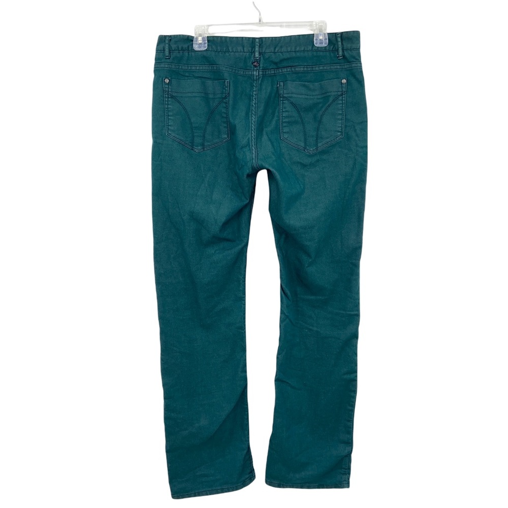 PRANA Green Flannel Lined 5-Pocket Pants Jeans